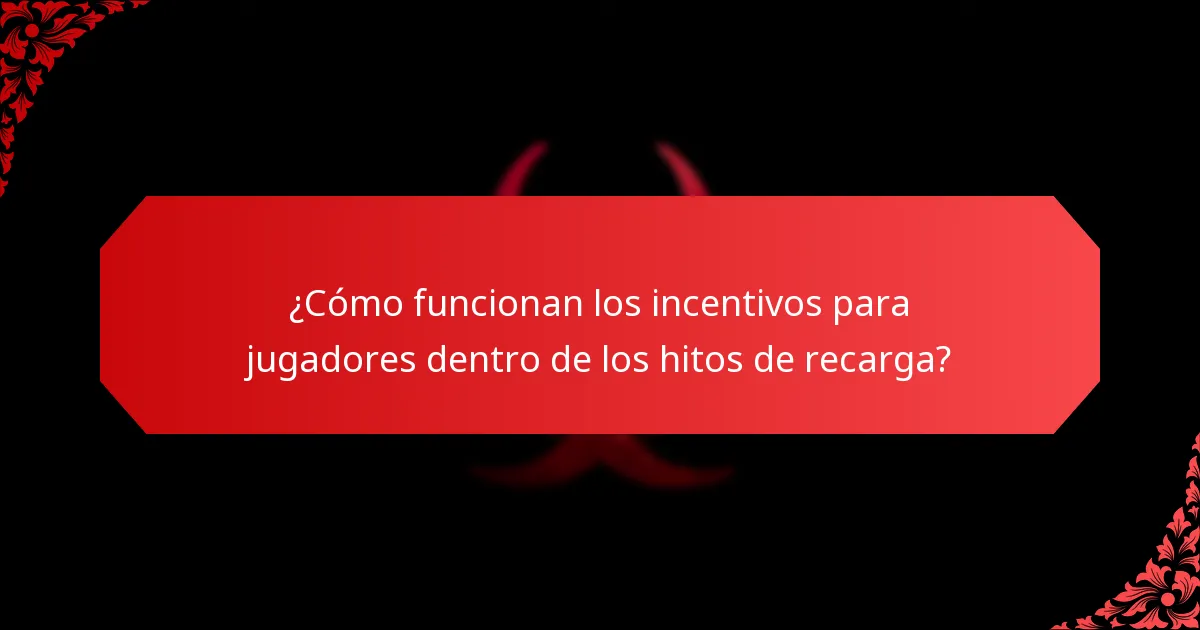 ¿Cuáles son los niveles de recompensa asociados con los hitos de recarga?