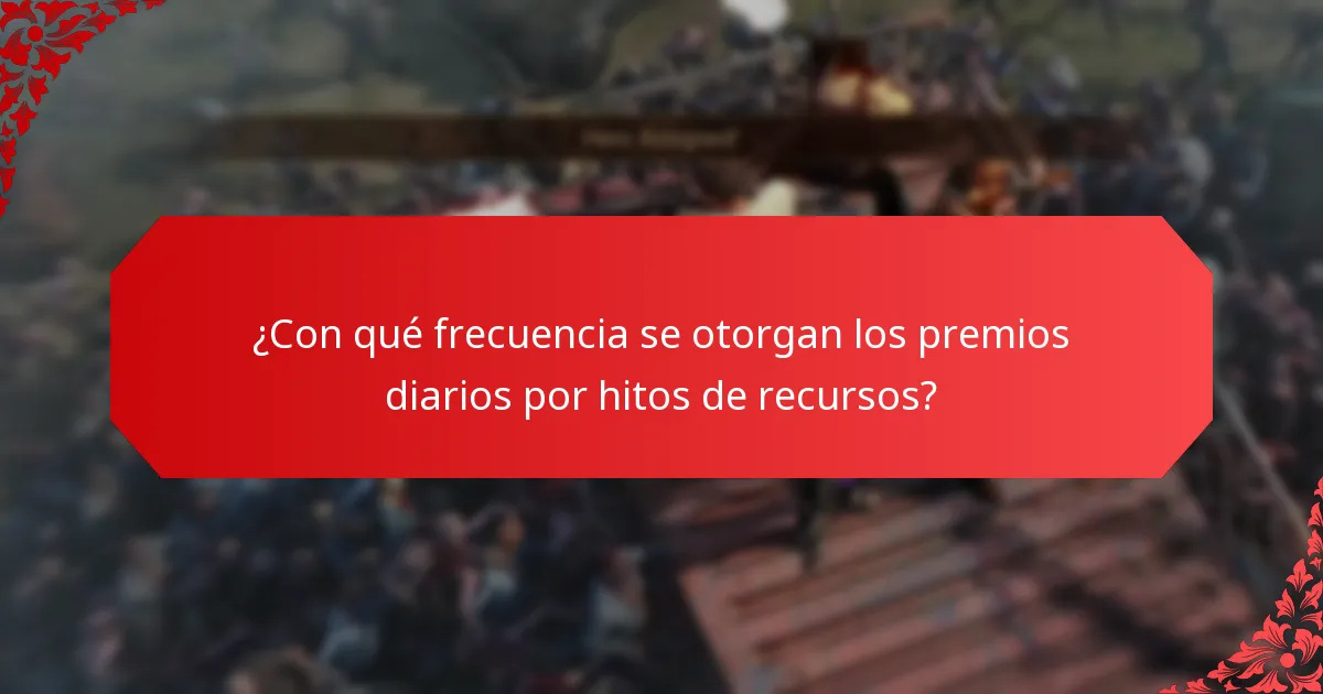 ¿De dónde provienen los premios diarios por hitos de recursos?