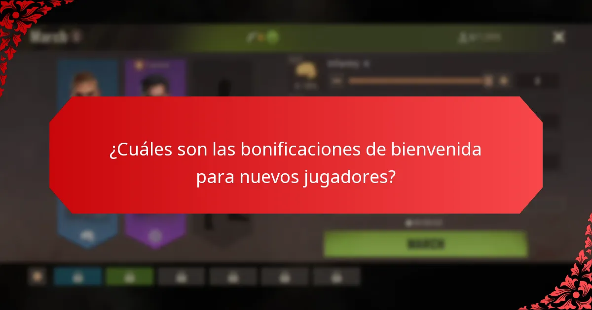 ¿Cuáles son las bonificaciones de bienvenida para nuevos jugadores?