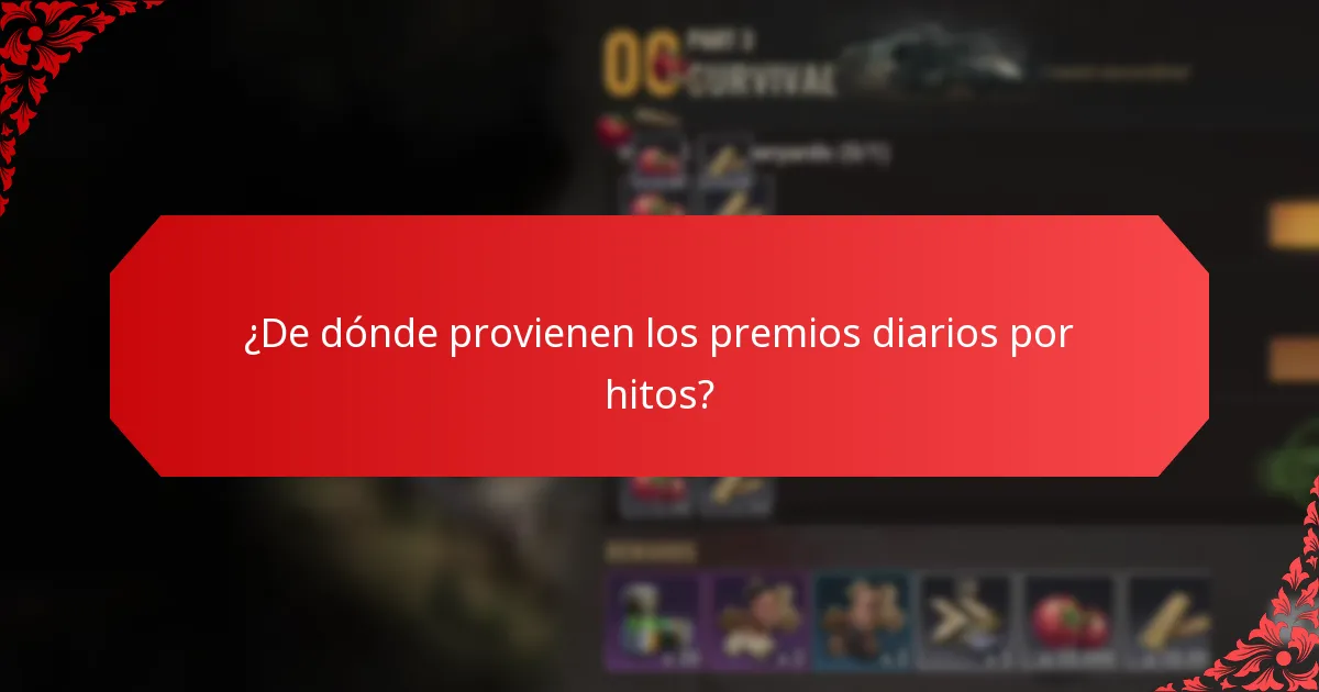 ¿Cómo se comparan los premios diarios por hitos entre diferentes juegos?