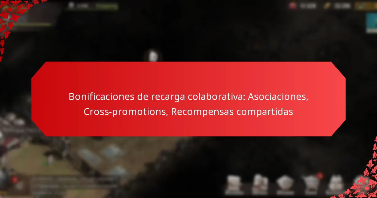 Bonificaciones de recarga colaborativa: Asociaciones, Cross-promotions, Recompensas compartidas