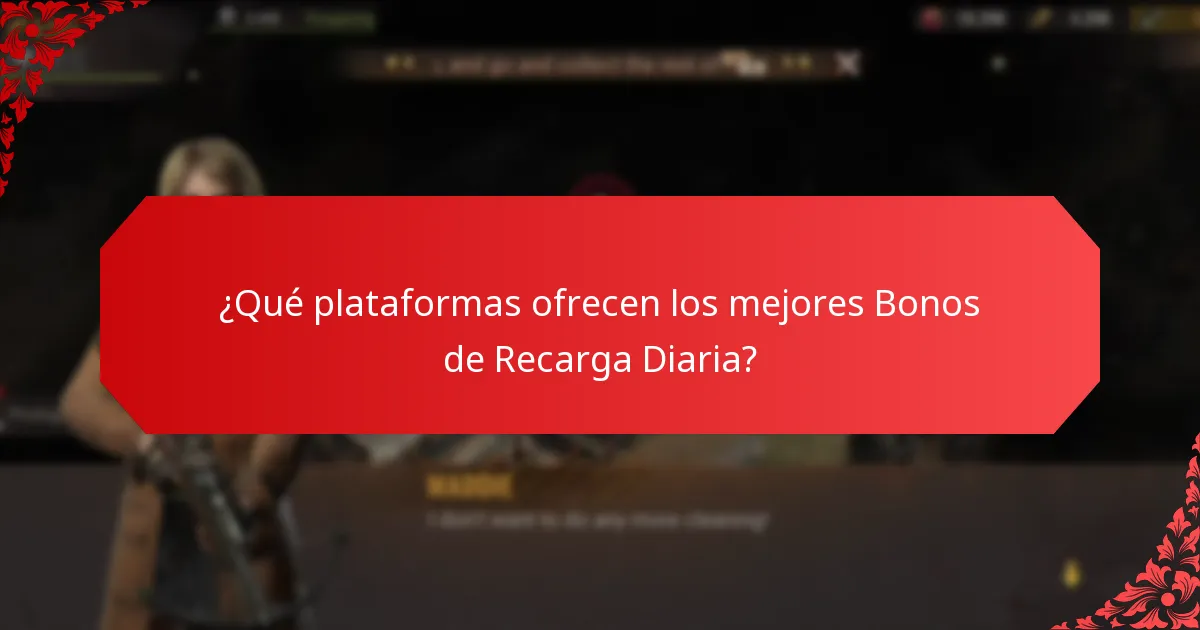 ¿Qué plataformas ofrecen los mejores Bonos de Recarga Diaria?
